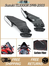 Carbon Fiber Style Black Wind Wing Rearview Mirrors for Suzuki 1998-2003 TL1000R