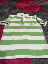 Tequila Patron Rugby Shirt Womens L Stripe Barbarian Polo Bar Swag Employee NWT