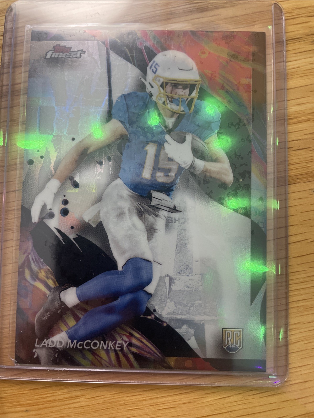 2024 Topps Finest - Uncommon Ladd McConkey #186 Refractor (RC)