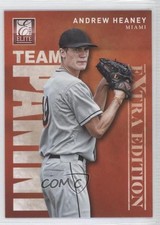 2012 Elite Extra Edition Team Panini Andrew Heaney Brian Johnson #11 2x6