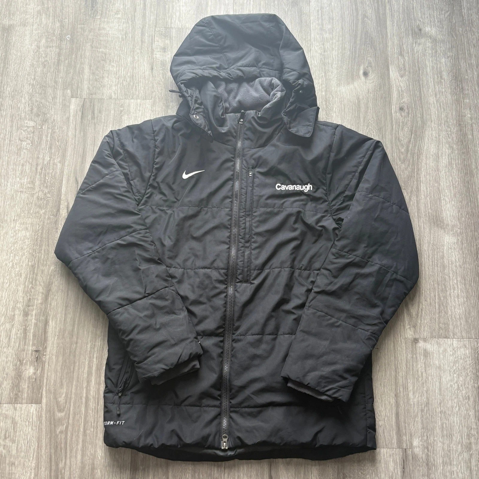Nike Storm-FIT Mens Small Black Insulated Winter Jacket Hooded Parka Coat
Opens in a new window or t