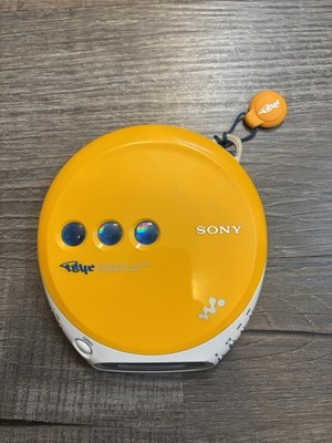 Sony Walkman D-EJ360 Portable Compact Disc Audio Player WORKS Tested CD Yellow