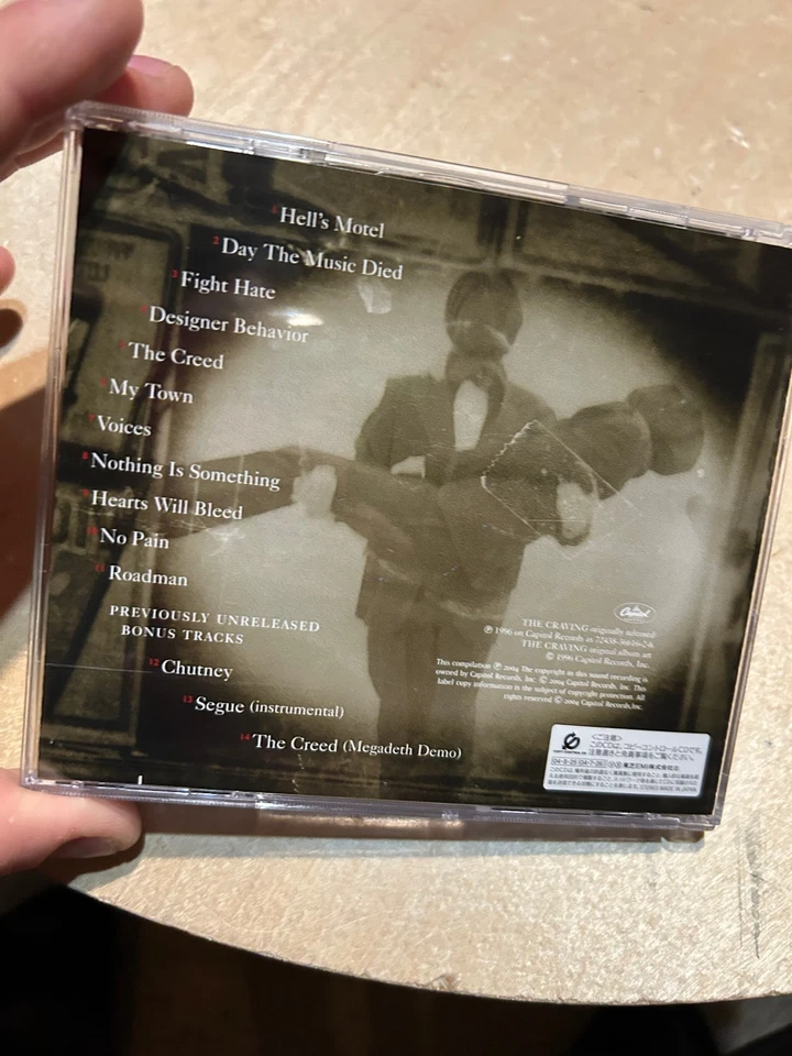 MD.45  The Craving CD OBI JAPAN EDITION DAVE MUSTAINE  TOCP-67448 - Image 4 of 4