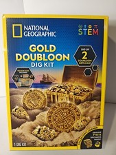 National Geographic Gold Doubloon Dig Kit Pyrite Specimens STEM