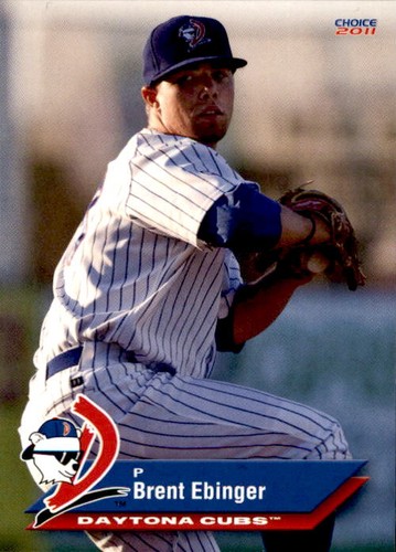 2011 Daytona Cubs Choice #8 Brent Ebinger Gallatin Tennessee TN Baseball Card