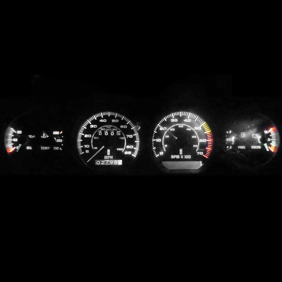 Grupo de bombillas LED + enchufes blancos para Oldsmobile 85-88 Cutlass Ciera Foto 2 de 4