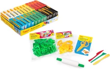 - Pack of 24 Reusable and Non-Drying Modeling Clay Plastilina Bars (6 Basic Colo