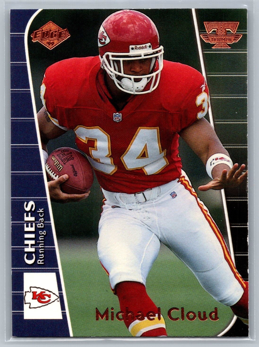 1999 COLLECTOR'S EDGE TRIUMPH CARD # T148 Michael Cloud - Kansas City Chiefs