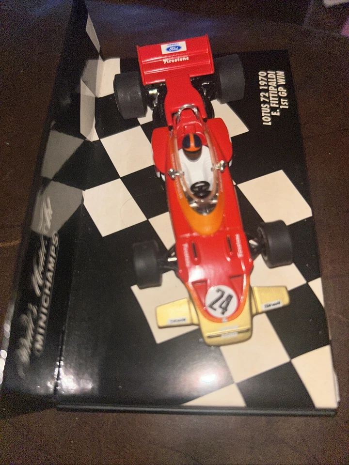 Minichamps 1/43 Emerson Fittipaldi Lotus 72 1st GP Win 1970 F1 Formula One - Image 3 of 4