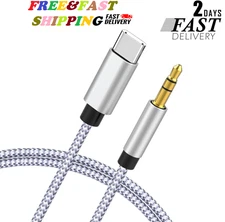 [Apple Mfi Certified] Iphone to 3.5Mm Car AUX Stereo Audio Cable (3FT/1M), Light