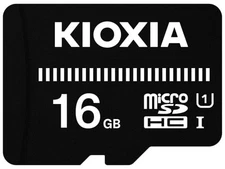 KIOXIA (formerly Toshiba) microSD Card 16GB UHS-I Class 10 microSDHC 50MB/s