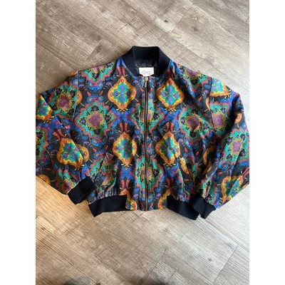 Vintage Esprit Colorful Bomber Jacket Size Small