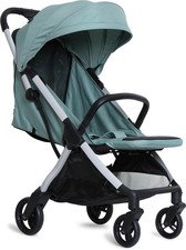 Auto Fold Stroller Pushchair - Lightweight 8.5kg, 22kg, 5-Point Harness, Mint