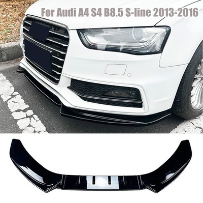 Frontspoiler Lippe Schwarz Glanz Für Audi A4 S4 B8.5 S Line 2013-2016