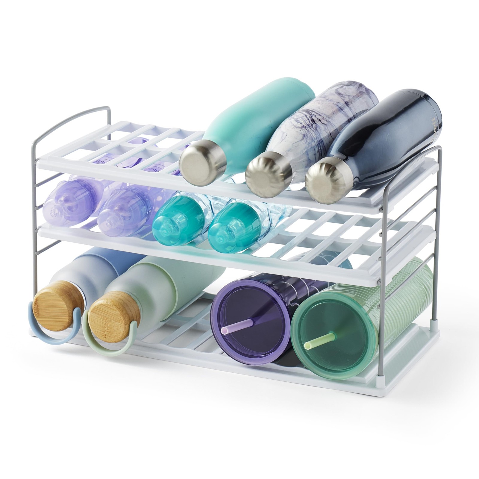 UpSpace Water Bottle and Travel Mug Cabinet Organizer, Adjus