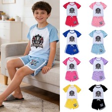 Gladiators Experience Kids T-Shirts Top Shorts Outfit Set Boys Girls Sportwear