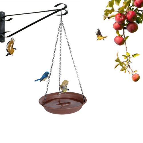 Hanging Bird Bath for Outside, Hanging Birdbath & Bird Feeder for Outdoors, B... - Picture 8 of 8