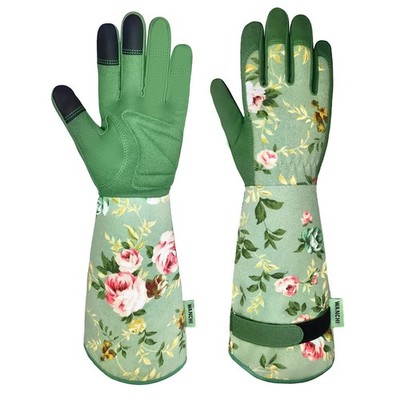 WANCHI Gardening Gloves, Durable and Comfortable Medium (Pack of 1), Green 