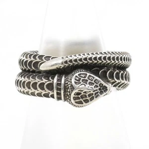 Bijoux GUCCI Serpent de Jardin Bague Argent 10 Taille Environ 12,5g Livraison Gratuite Occasion