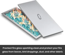 Stanbroil Fire Pit Burner Pan Cover 33" x 13", Fits 30 x10 Inches Drop-in Burner