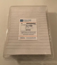 NEW 8.5" x 11" Printable Sticker Paper Labels - Brown Kraft - Product OL177BK