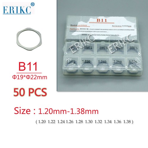 Injector Adjusting Gaskets Shims B11 B12 B13 B14 B15 B16 B22 B25 B26 B31 B37 B48 - Picture 8 of 23