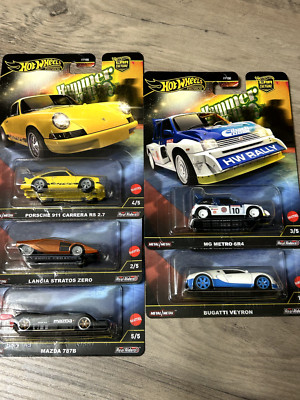Hot Wheels Premium Car Culture F Case - Hammer Drop - 5 Cars Set