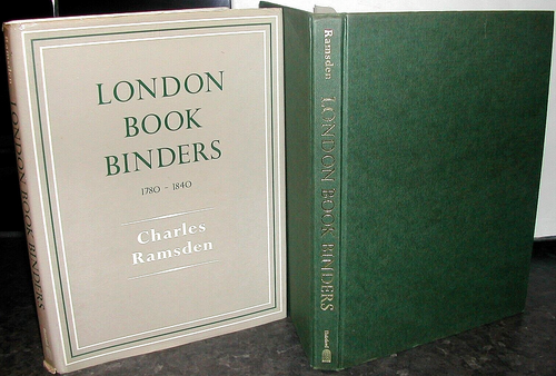 LONDON BOOK BINDERS 1780-1840 Charles Ramsden ills 18th 19th Century BOOKBINDING - 第 1/1 張圖片