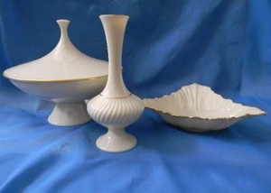 Lenox Made In Usa 3 Pieces Ivory Gold Trim Footed Bowl Vase Nut Image Is Loading Lenox Made In Usa 3 Pieces Ivory Gold