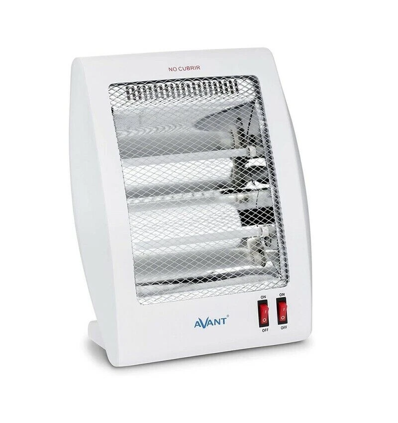 Estufa eléctrica de cuarzo con 2 tubos AV7554 con 400-800W interruptor