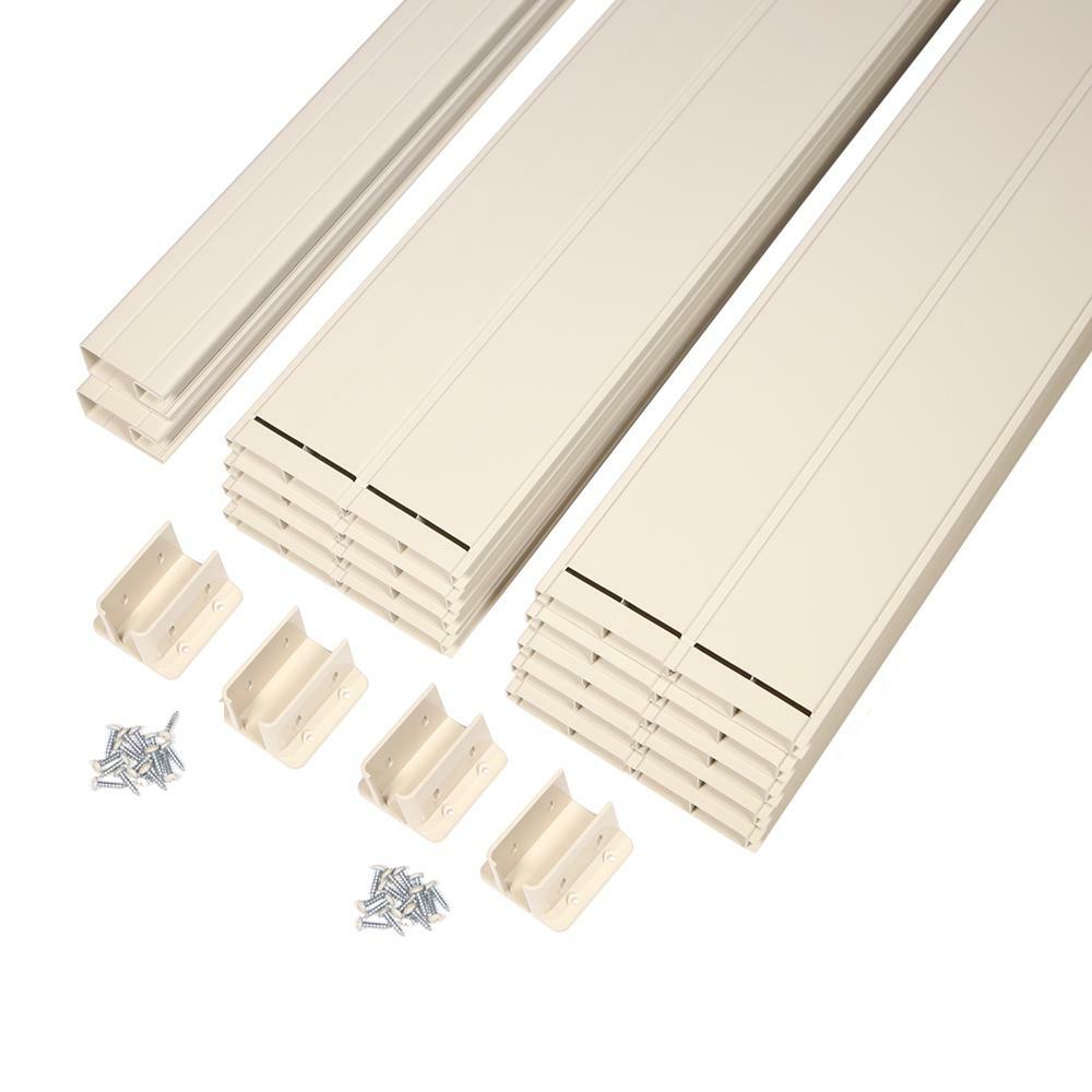 Somerset 6 Ft H X 6 Ft W Tan Privacy Vinyl Fence Panel Includes 4 Brackets For Sale Online