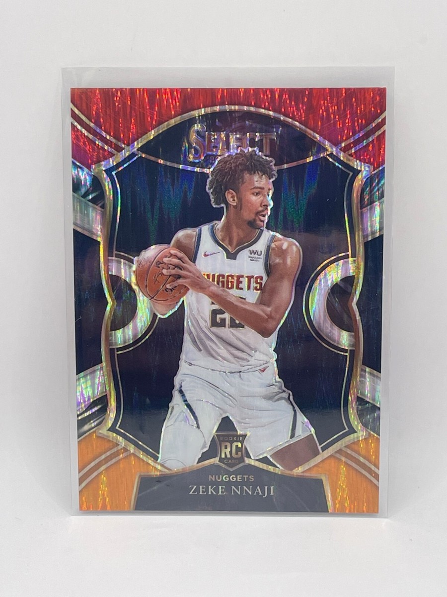 2020-21 Select Rookie Red White Orange Shimmer Zeke Nnaji RC