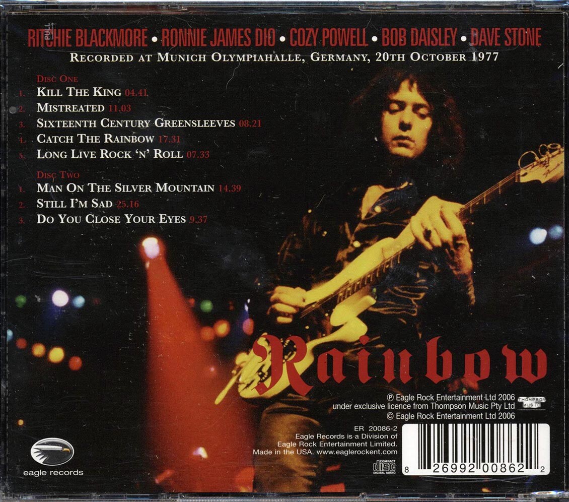 Live in Munich 1977 by Rainbow (CD, Jun-2006, 2 Discs, Eagle