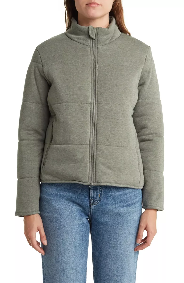 NEW!! Three Dots Quilted Knit Jacket Colors Black u0026 Green NWT!! | eBay