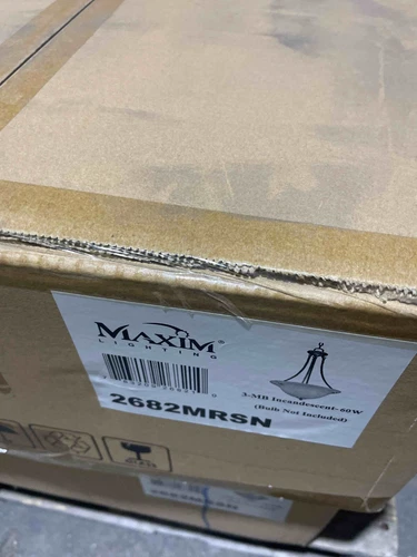 Maxim 2682MRSN Malaga 3-light Invert Bowl Pendant Satin Nickel **NEW** - Picture 2 of 3