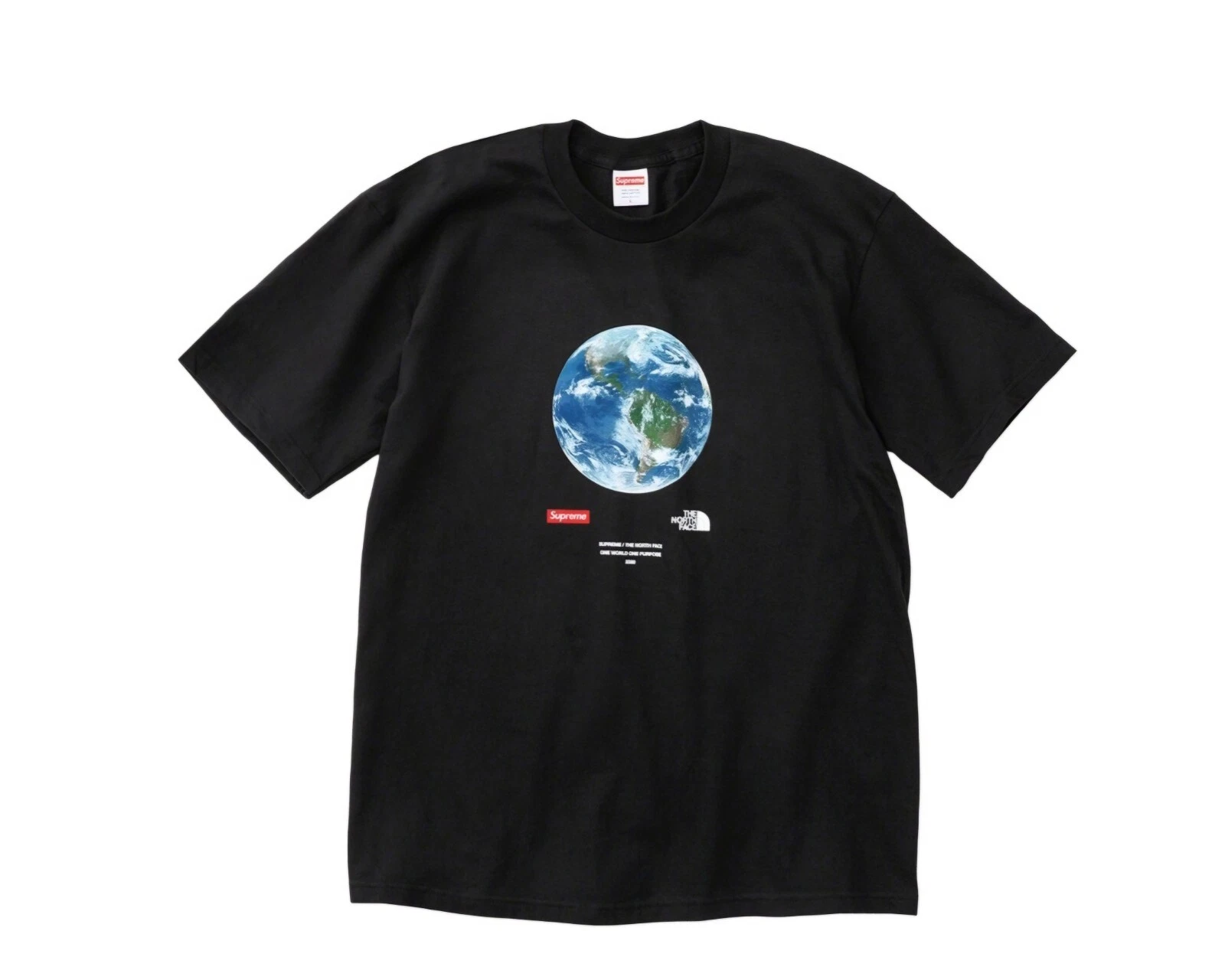 T SHIRT SUPREME, TAILLE L, NOIR UN MONDE, AUTHENTIQUE, ORIGINAL, HAUTE QUALITÉ, NEUF