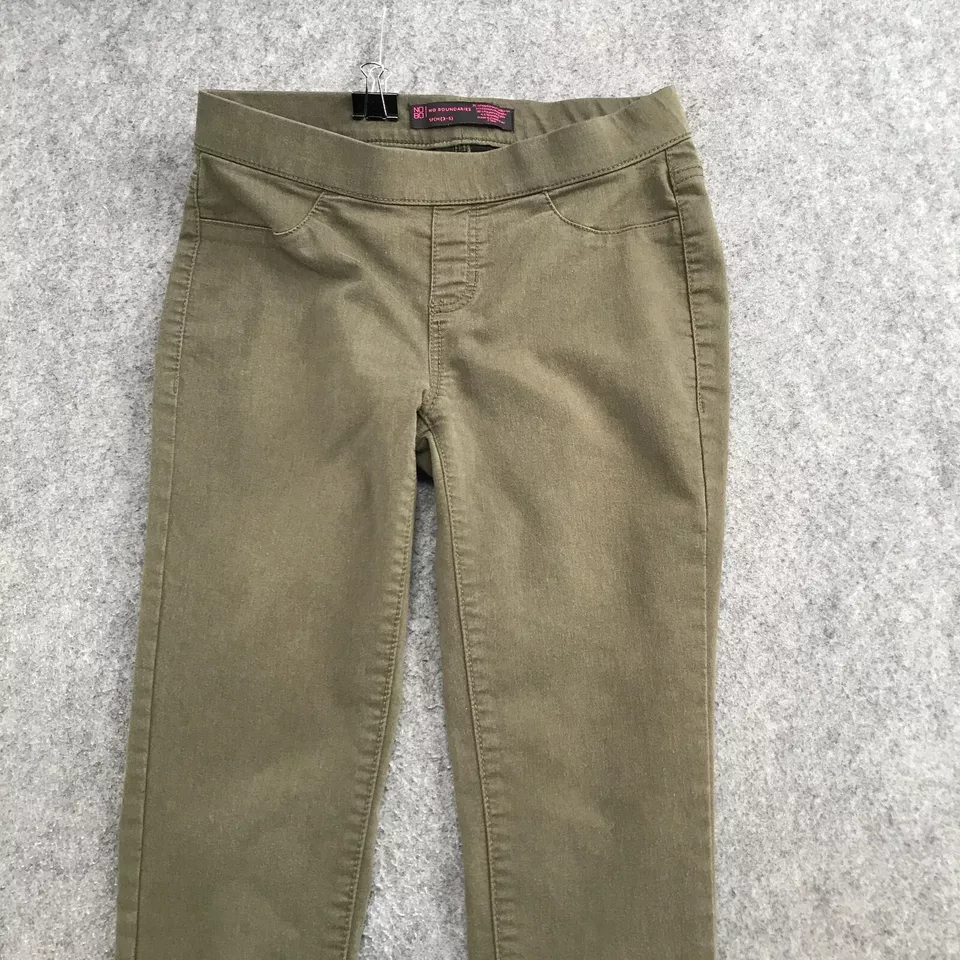 No Boundaries Pants Juniors Size S (3-5) Green Pull On Leggings Super Stretch - Image 3 of 4
