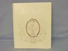 Vtg Treasured Our Wedding Marriage Memory Record Guest Book Picture Photo Album