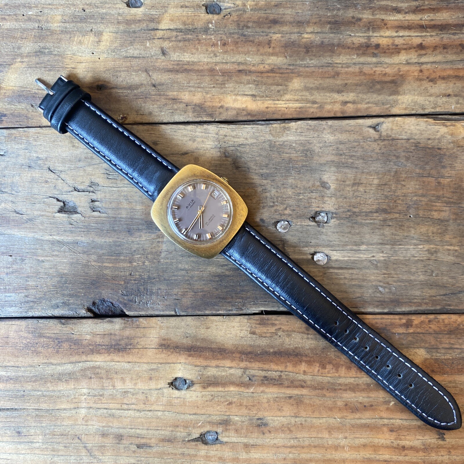 Avia Matic Date Window Automatic Winding Vintage … - image 2