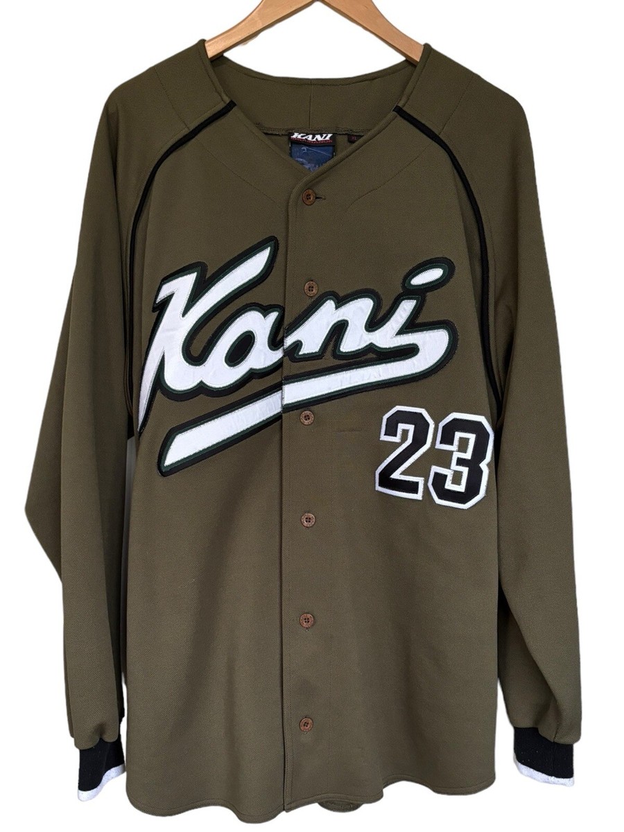 Vtg Karl Kani Endurance Hunter Green XL Long Sleeve Jersey | eBay