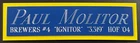 PAUL MOLITOR BREWERS NAMEPLATE FOR AUTOGRAPHED SIGNED BASEBALL-BAT-JERSEY-PHOTO