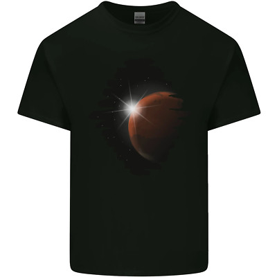 Space Planet Sun Flare Universum Herren Baumwolle T-Shirt Tee Oberteil