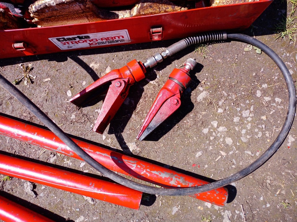 CLARKE Strongarm 10 ton hydraulic body repair kit, porta power eBay