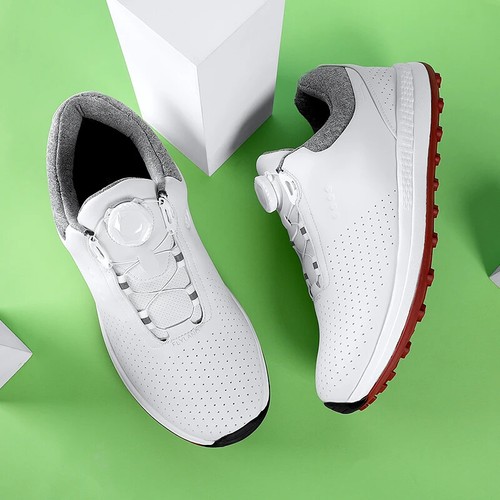 Zapatos de golf transpirables para hombre cómodos al aire libre antideslizantes impermeables zapatos para caminar - Imagen 4 de 25