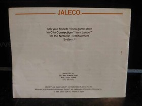 JALECO Bases LOADED Nintendo NES Baseball Game Original 1988 Manual Booklet ONLY