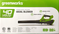 40V Akku LaubbläSer Greenworks G40AB (Ohne Batterie & LadegeräT) Axial Blowder