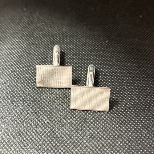 Boutons De Manchettes Anciens En Argent Massif 835 - Référence F 18 - Occasion