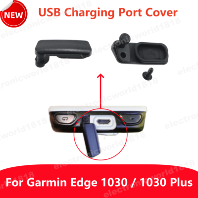 For Garmin Edge 1030/1030 Plus GPS Black Rubber Cap USB Charging