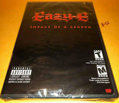 Eazy-E Impact of a Legend DVD w Godfather of Gangsta Rap CD w PC video game