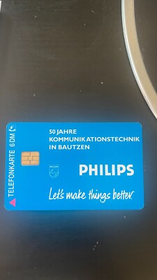 Telefonkarte, 6 DM, 50 Jahre Kommunikationstechnik in Bautzen; Philips; 1998